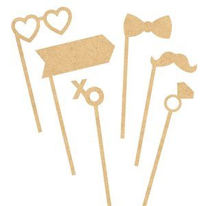 Kaisercraft Bridal Shower Wedding Photo Shoot Props Wooden Blank